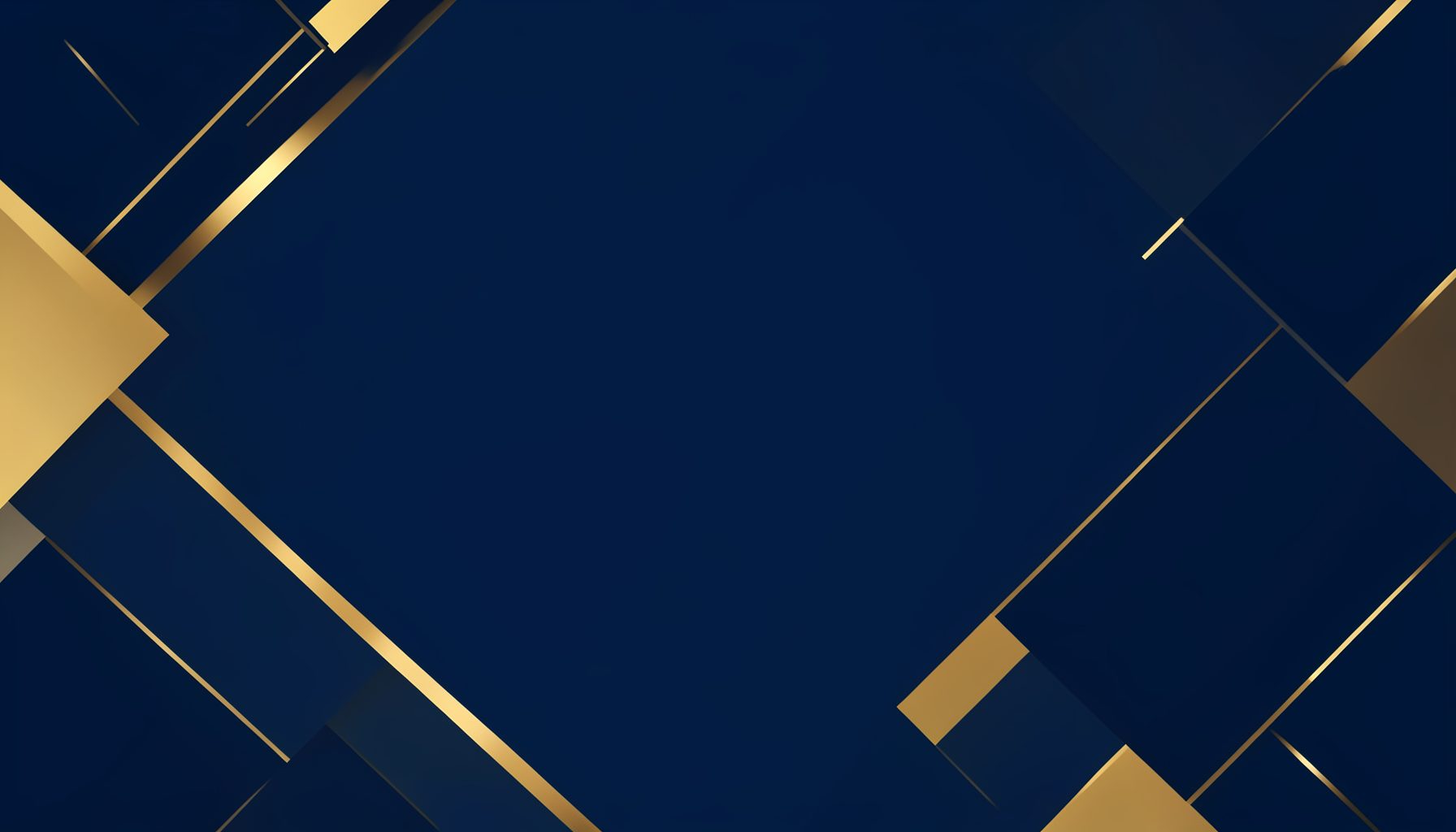 Abstract background with navy and gold geometric shapes suggesting a clean, calm corporate feel